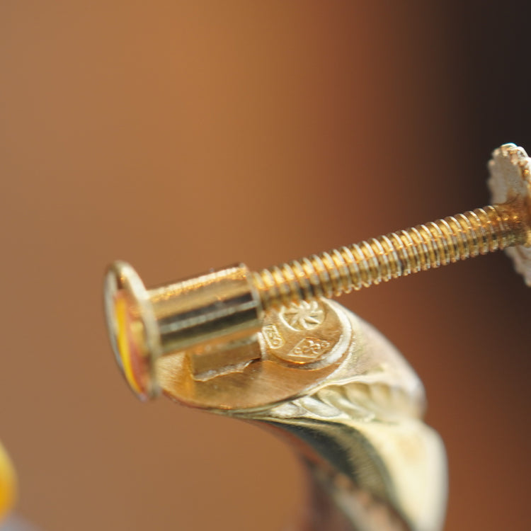 3Colorの上品な フープイヤリング