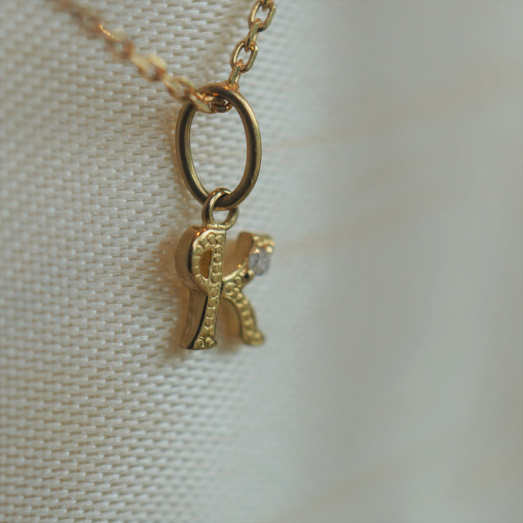 小さな小さな「K」チャーム