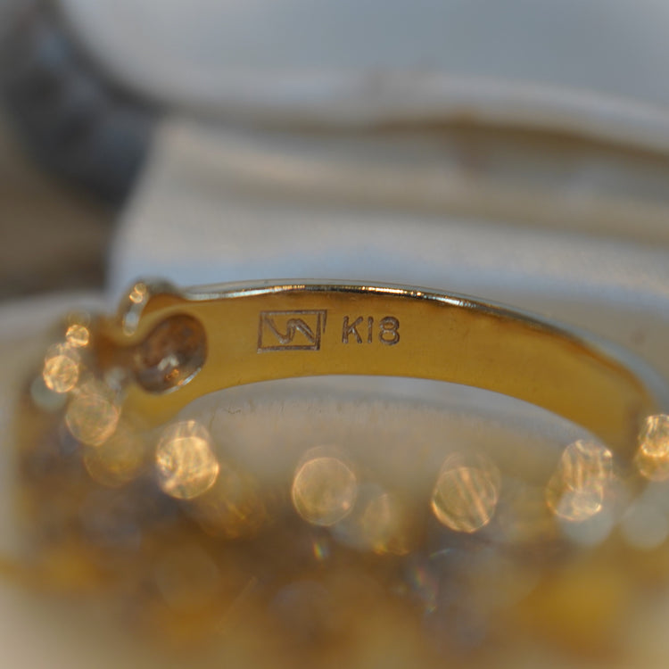 ハートが可愛い ダイヤモンドデザインリング