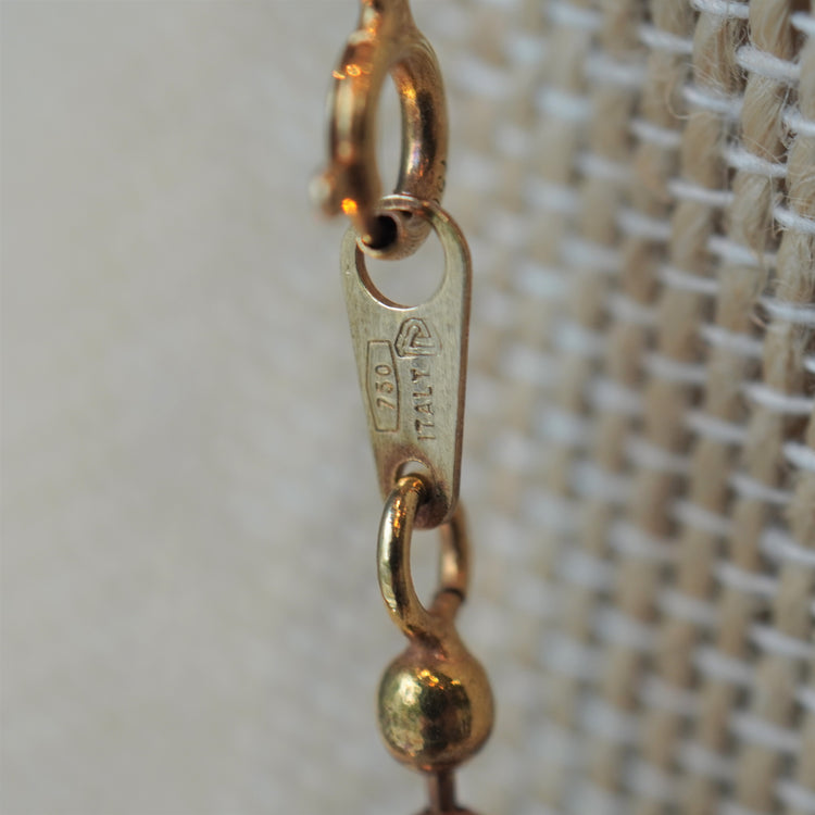 ぽってりとしたかわいい 大人なボールネックレス from ITALY