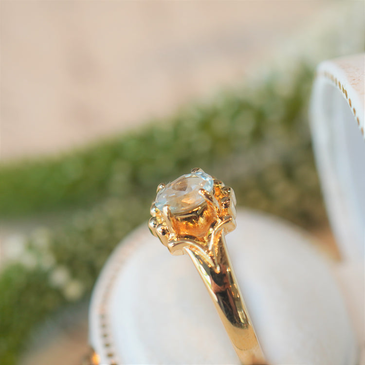 アクアマリン リング