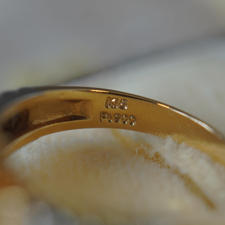 クールな サファイアコンビリング