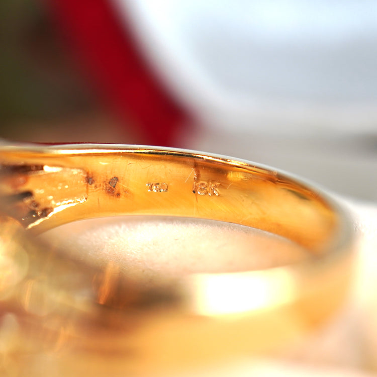 オリエンタルな ルビーデザインリング