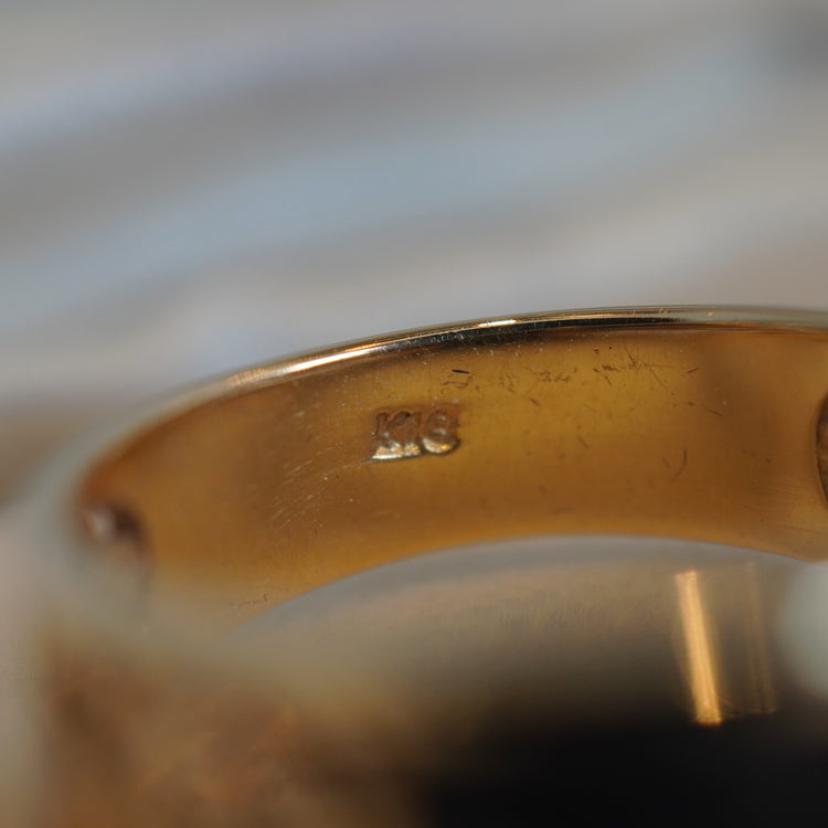 シックな オニキスリング