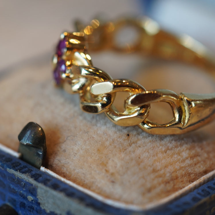 ガーネット デザインリング