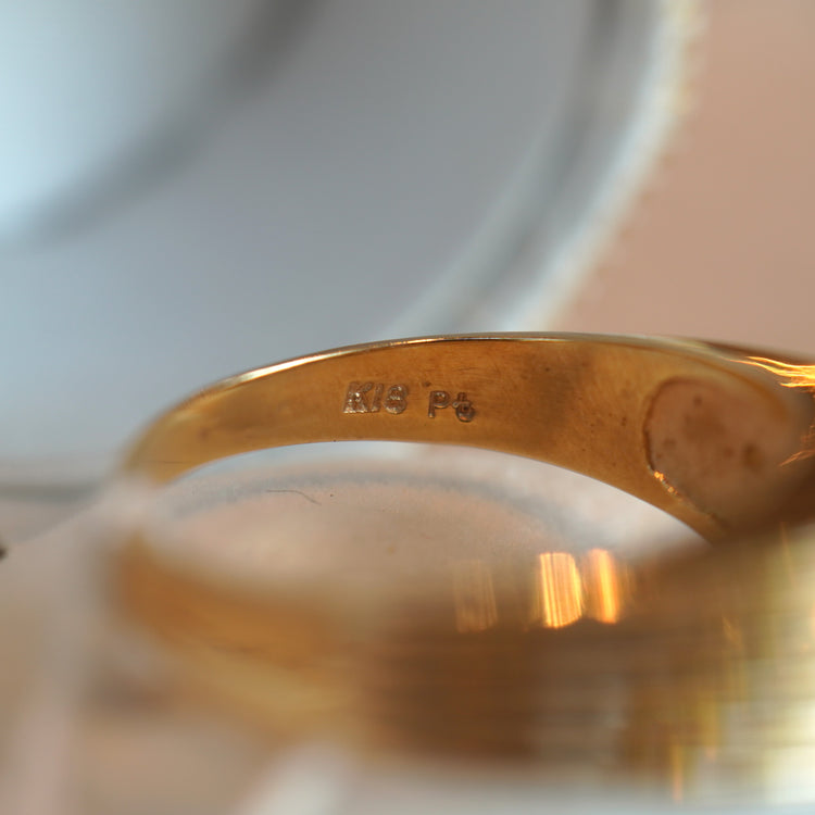 ダイヤモンドが美しい シンプルリング