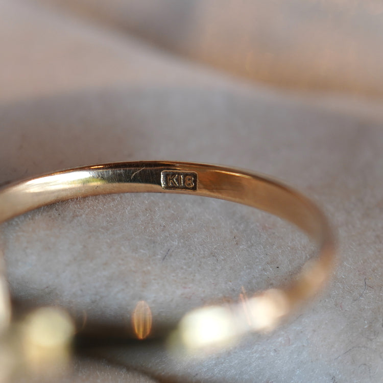 大きなオパール リング