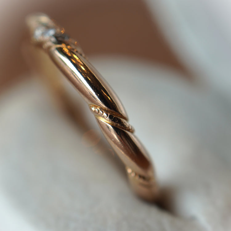 さりげなく美しいダイヤモンドリング(Y様お直し代込み)