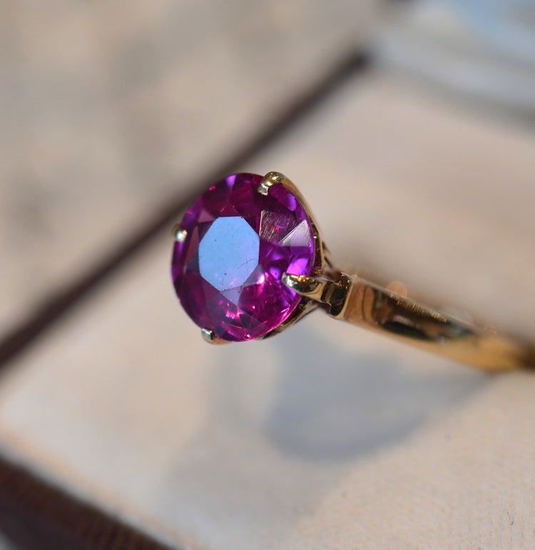 レッドスピネル リング