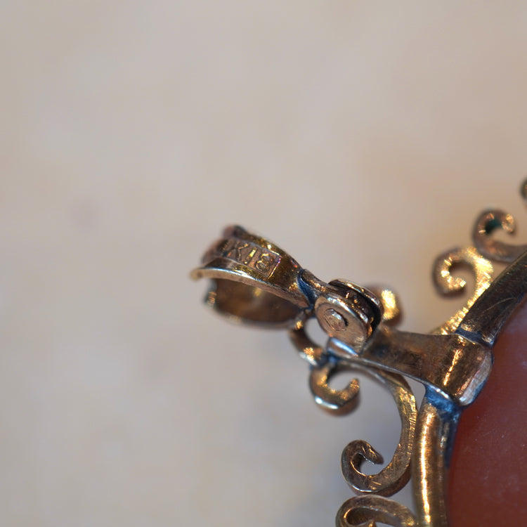 ゴージャスな カメオペンダントトップ