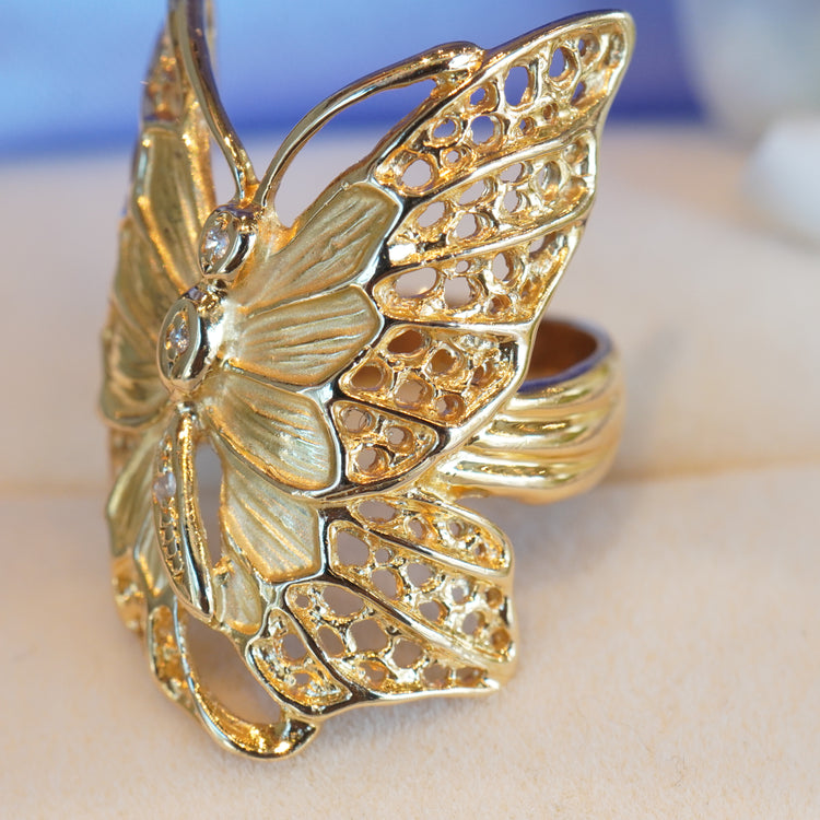 バタフライモチーフ リング
