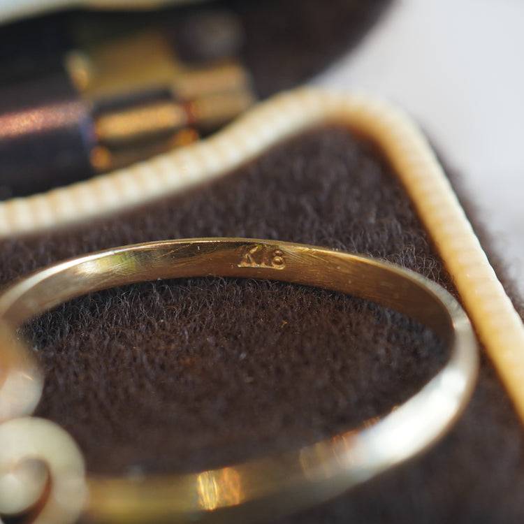 パールデザインリング