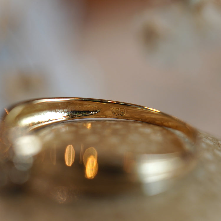 小さなきらめきが可愛らしいダイヤモンドリング