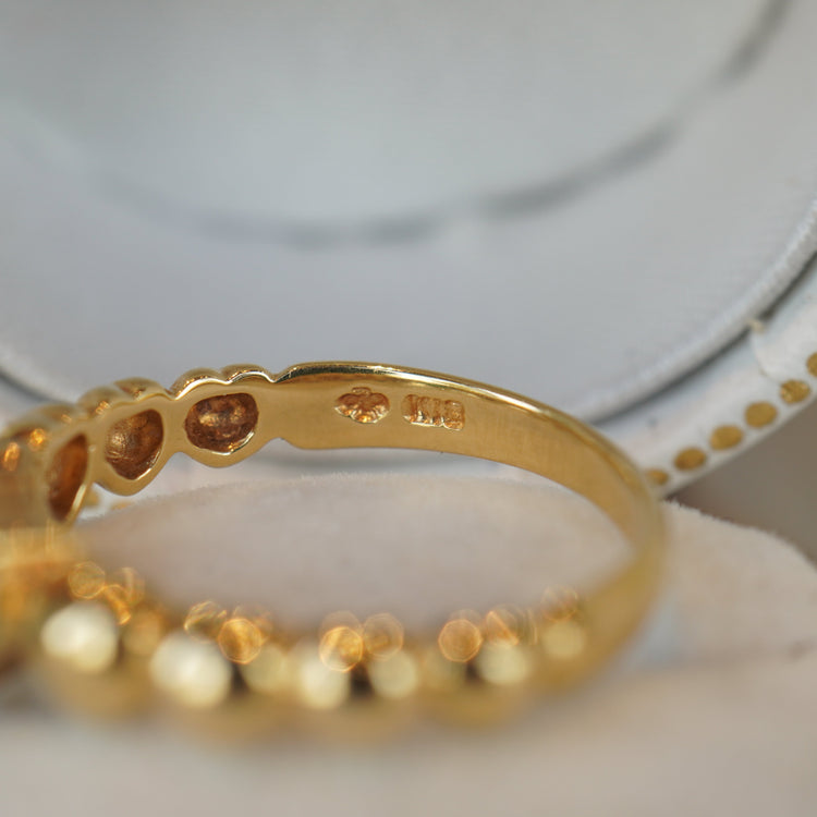 可愛らしい ターコイズリング