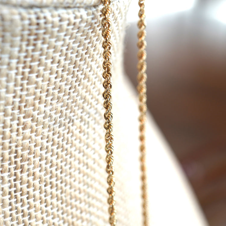 PAT PEND刻印 フレンチロープチェーン