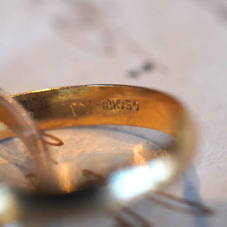 シンプルな3連リング