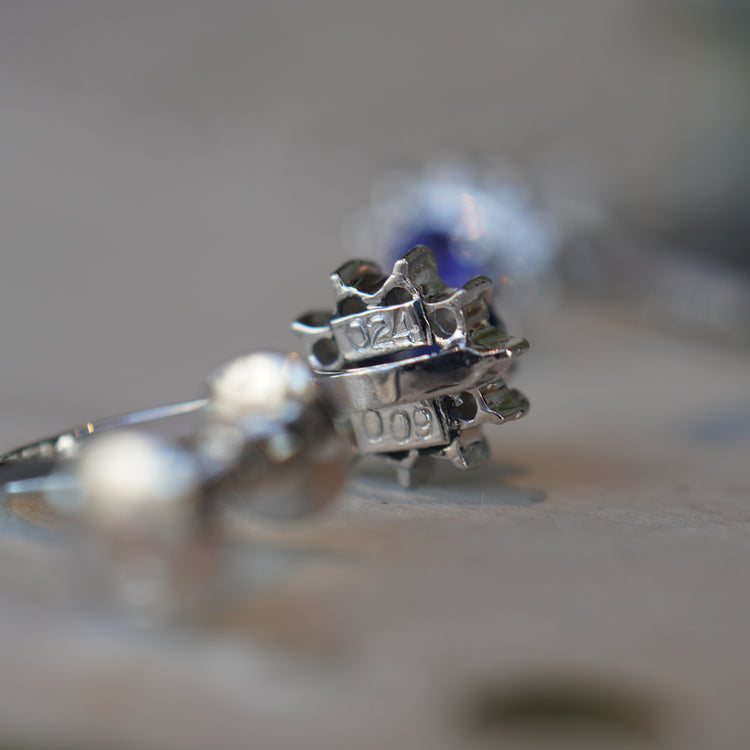 サファイア プラチナイヤリング