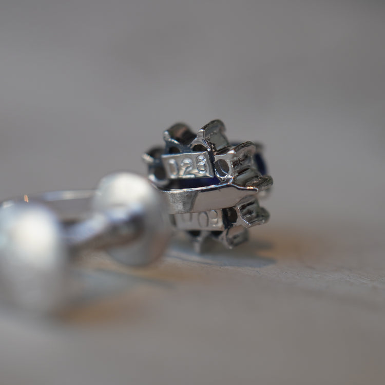 サファイア プラチナイヤリング