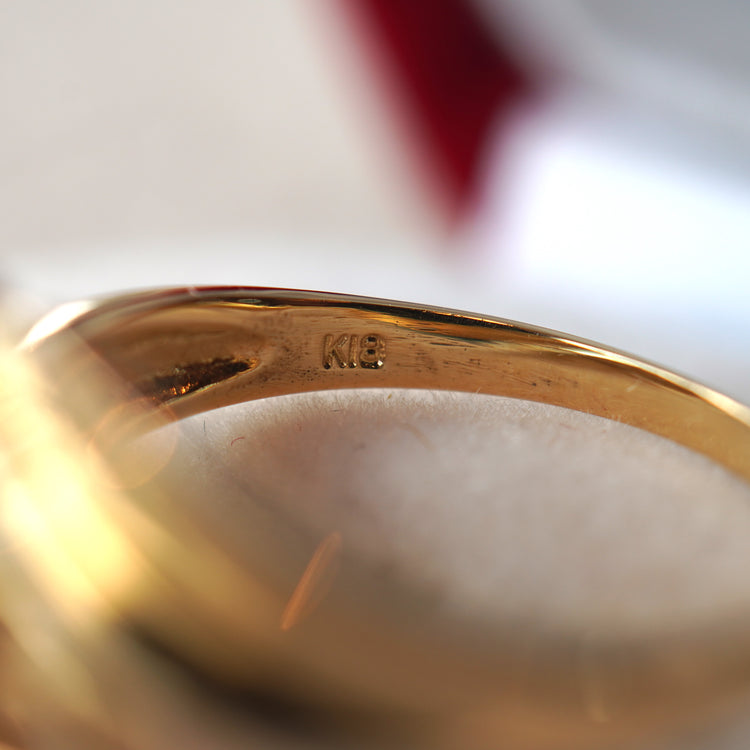 ロマンティックな アクアマリンリング