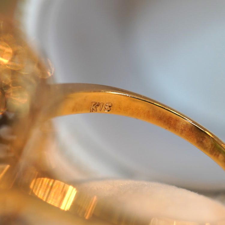 深く濃い緑 翡翠リング