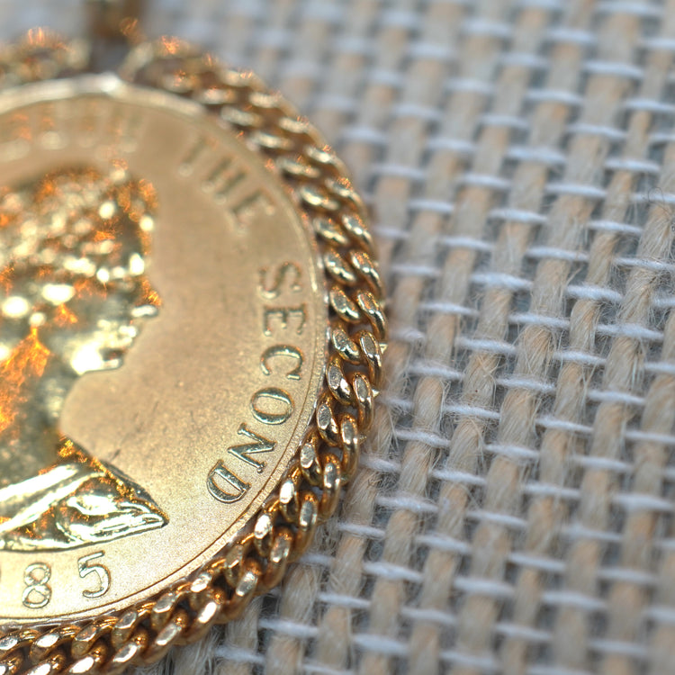 18金 リバティコイントップ