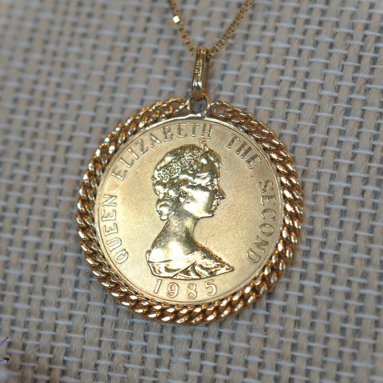 18金 リバティコイントップ