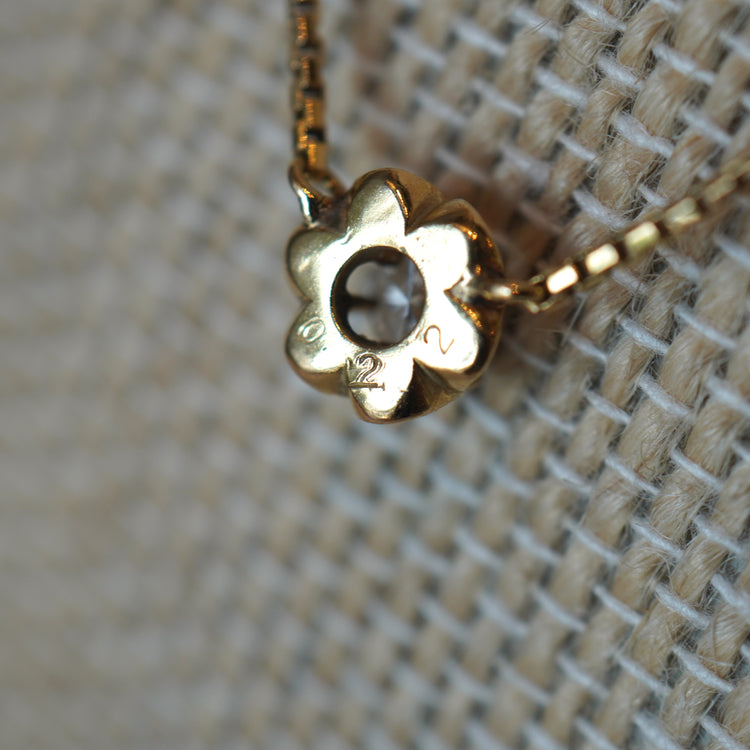 輝きの強い ダイヤモンドトップネックレス