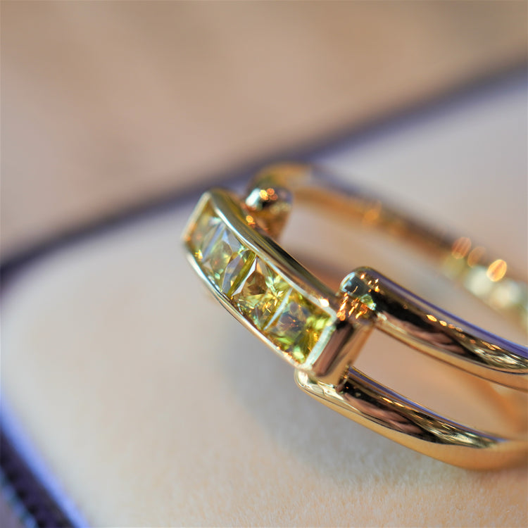 グリーントルマリンが美しいリング