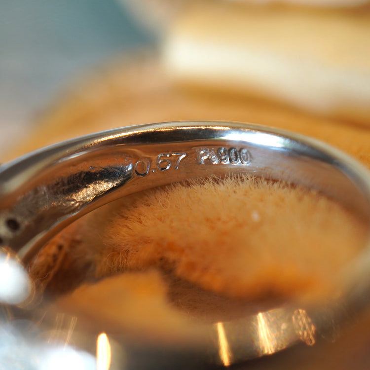 サファイア プラチナリング