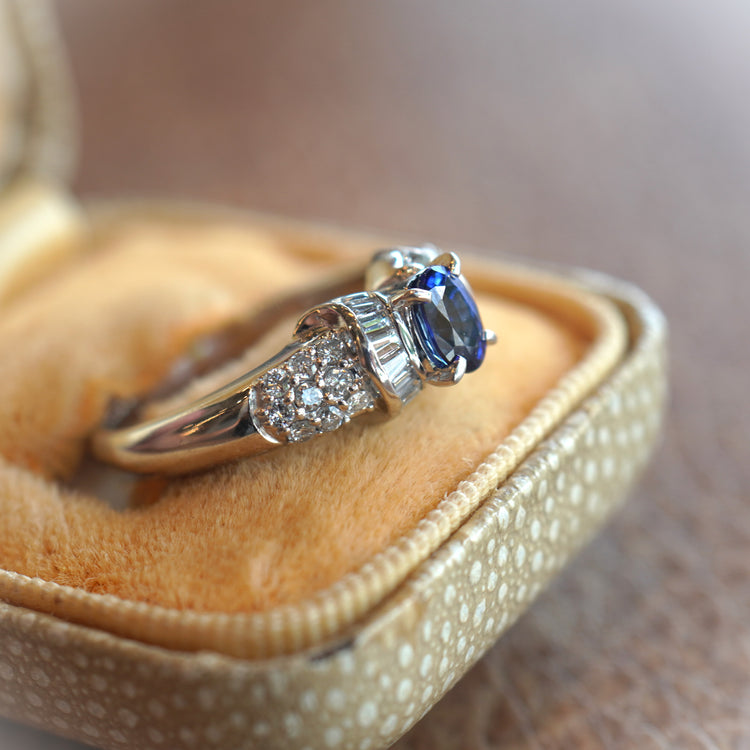 サファイア プラチナリング