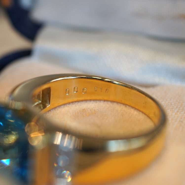 ブルートパーズ リング