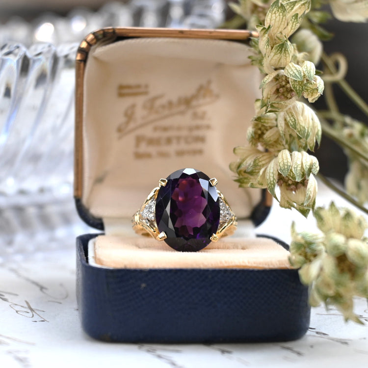 ゴージャスな アメジストリング