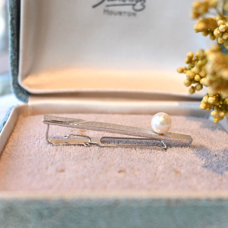 パール付き ネクタイピン