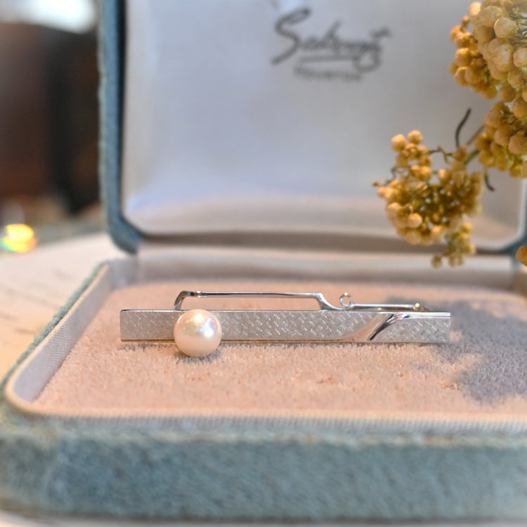 パール付き ネクタイピン