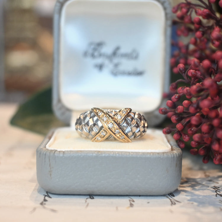 存在感のある ダイヤモンドコンビリング