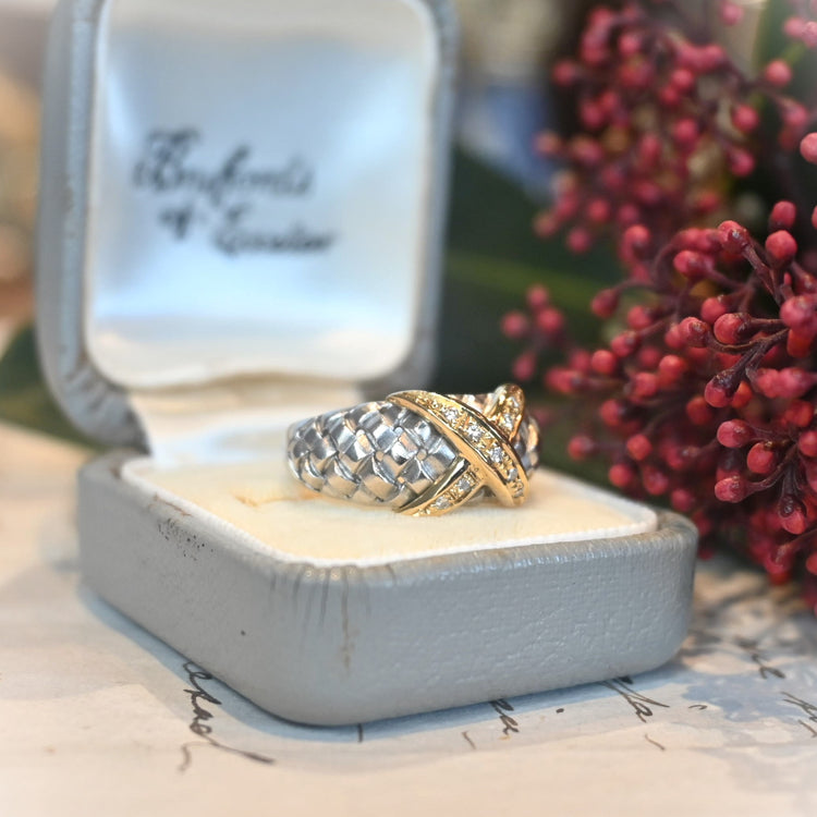 存在感のある ダイヤモンドコンビリング