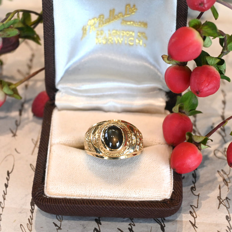 スタースモーキークォーツ カレッジリング