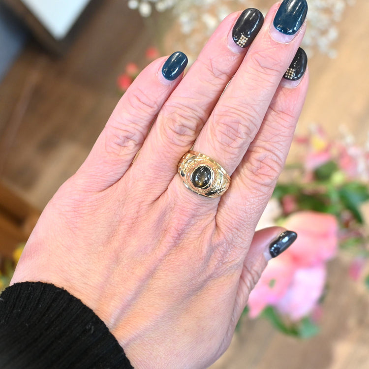 スタースモーキークォーツ カレッジリング