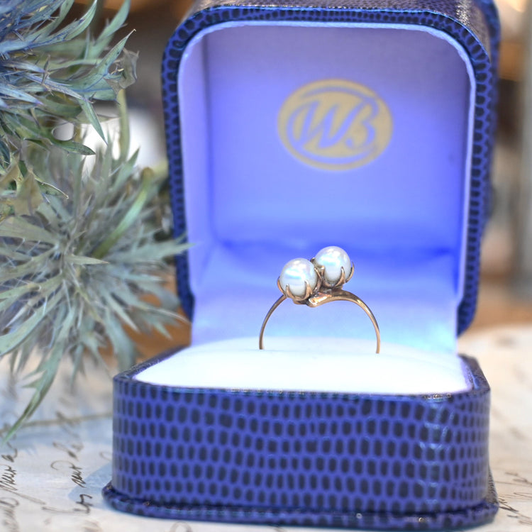 双子パールリング