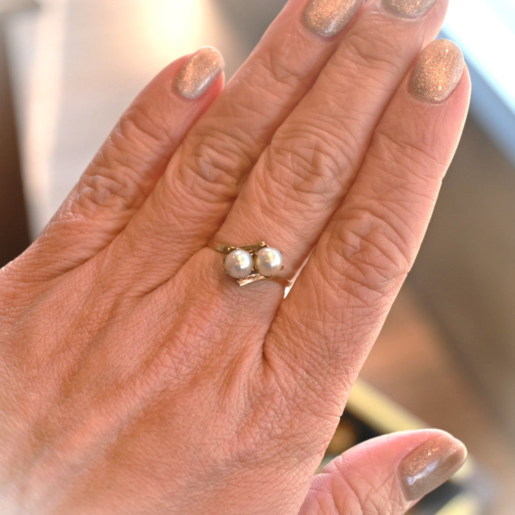 双子パールリング