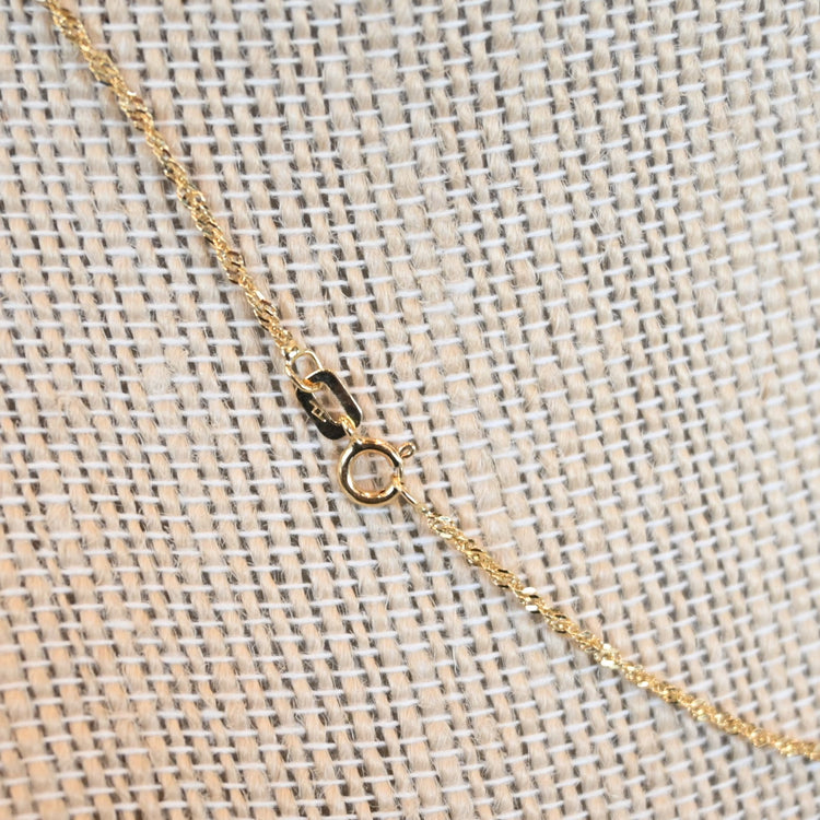 細かな煌きが美しい スクリューネックレス from ITALY