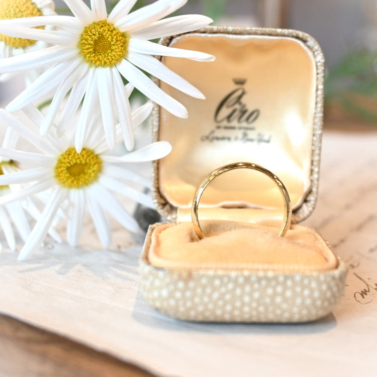 純金 甲丸リング