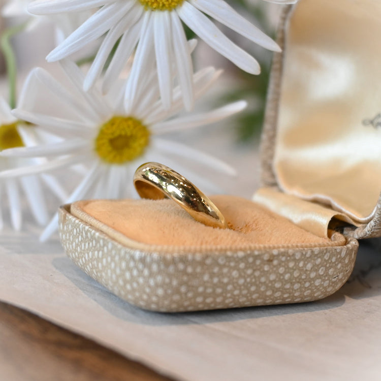 純金 甲丸リング