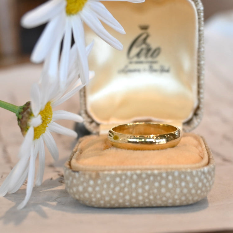 純金 甲丸リング