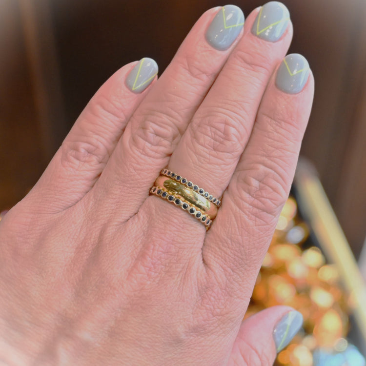 純金 甲丸リング