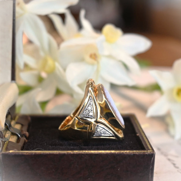 上品な カメオコンビリング