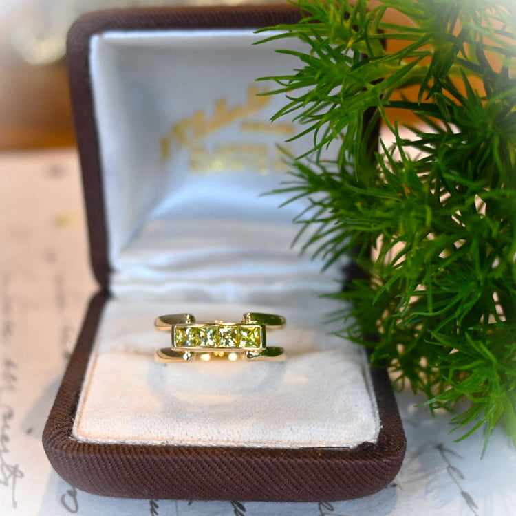 グリーントルマリンが美しいリング