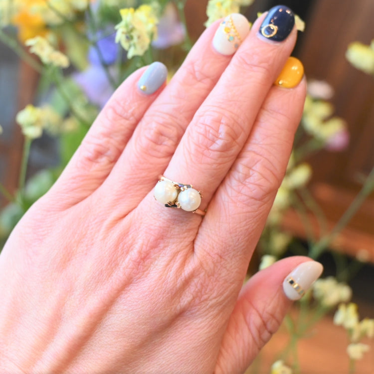 双子パール リング