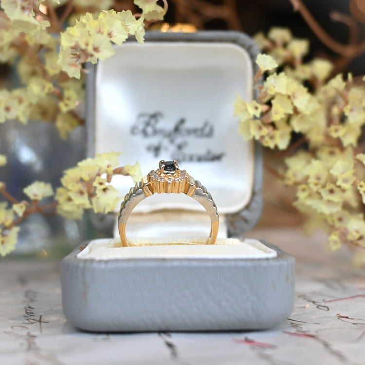 クールな サファイアコンビリング