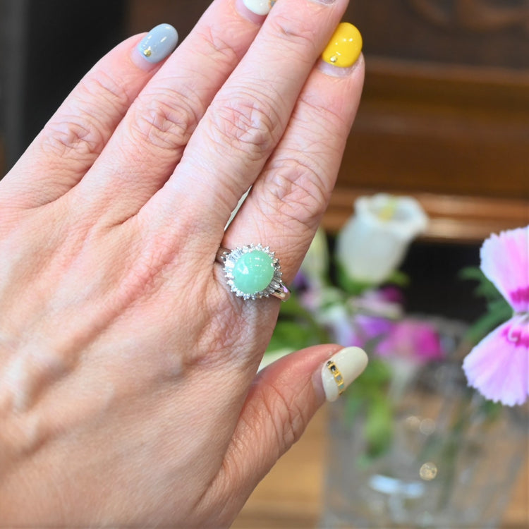 美しい 翡翠リング